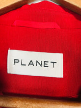 Load image into Gallery viewer, Planet Women's Longline Tailored Blazer Jacket | UK8 | Red