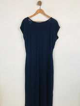 Load image into Gallery viewer, Biba Women's Sheer Open Back Sheath Dress | UK18 | Blue