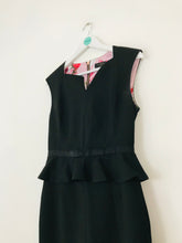 Load image into Gallery viewer, Ted Baker Women’s Peplum Sheath Dress | 2 UK12 | Black