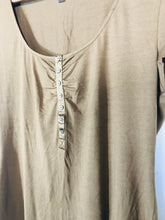 Load image into Gallery viewer, Fenn Wright Manson Women's Ruched T-Shirt | UK16 | Brown