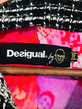 Load image into Gallery viewer, Desigual Women's Tweed Collarless Blazer Jacket | EU38 UK10 | Multicoloured