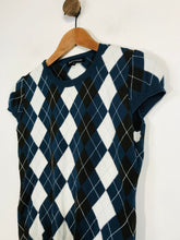 Load image into Gallery viewer, Aquascutum Women's Short Sleeve Diamond Knit Jumper | S UK8 | Multicoloured