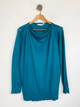 Load image into Gallery viewer, Jojo Maman Bébé Women's Cowl Neck Maternity Jumper | M UK10-12 | Blue