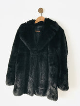 Load image into Gallery viewer, Zara Women’s Faux Fur Teddy Coat | S UK8-10 | Black