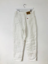 Load image into Gallery viewer, Rifle Women’s High Waisted Mom Boyfriend Jeans | 34 UK16 | White