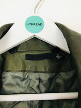 Load image into Gallery viewer, BLK DNM Womens Leather Biker Jacket | L | Dark Green