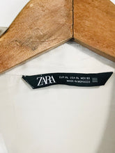 Load image into Gallery viewer, Zara Women's Satin Button-Up Blouse | XL UK16 | White