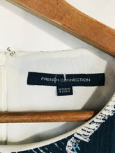 Load image into Gallery viewer, French Connection Women's Leaf Print A-Line Dress | UK6 | Blue