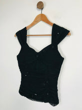 Load image into Gallery viewer, Gina Bacconi Women's Ruched Tank Top NWT | UK12 | Black