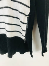 Load image into Gallery viewer, Mint Velvet Women’s Striped Contrast Jumper | UK8 | Black