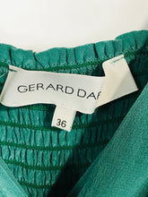 Load image into Gallery viewer, Gerard Darel Women's Silk Maxi Dress | EU36 UK8 | Green