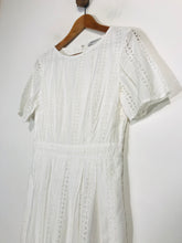 Load image into Gallery viewer, Great Plains Women's Boho Pleated A-Line Dress | S UK8 | White