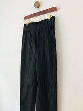 Load image into Gallery viewer, Sandro Women's Striped Slim Suit Trousers | 2 UK10 | Black