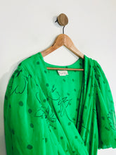 Load image into Gallery viewer, Frank Usher Women's Polka Dot Smock A-Line Dress | UK14 | Green