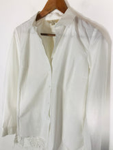 Load image into Gallery viewer, French Connection Women's Lace Long Sleeve Button-Up Shirt | UK6 | White