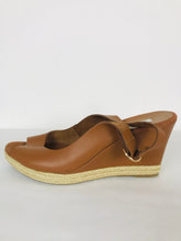 Load image into Gallery viewer, Dune Womens Peep Toe Wedge Heel | UK 7 | Brown