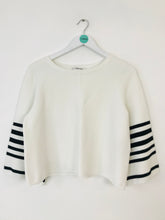 Load image into Gallery viewer, L.K. Bennett Women’s Oversized Cropped Knit Jumper | M UK10-12 | White