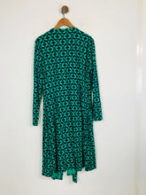 Load image into Gallery viewer, Boden Women's Floral Long Sleeve Wrap Dress | UK18 | Green
