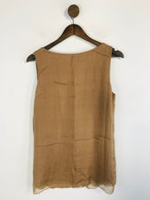 Load image into Gallery viewer, Hallhuber Women's Silk Sleeveless Blouse | EU38 UK10 | Brown