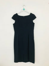 Load image into Gallery viewer, Hobbs Women’s Wool Cap Sleeve Shift Dress | UK12 | Navy