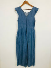 Load image into Gallery viewer, Oasis Women's Cotton Boho Jumpsuit NWT | UK12 | Blue