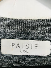 Load image into Gallery viewer, Paisie Women's Balloon Sleeve Ribbed Jumper | L UK14 | Grey