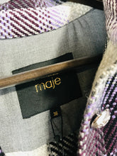 Load image into Gallery viewer, Maje Women's Wool Check Gingham Shacket Overcoat NWT | 36 | Multicoloured