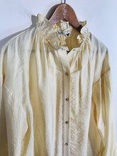 Load image into Gallery viewer, Zara Women's High Neck Button Blouse | M UK10-12 | Yellow