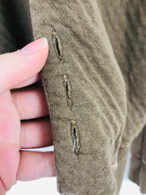 Load image into Gallery viewer, Diesel Women’s Cropped Collar Cardigan | M | Brown