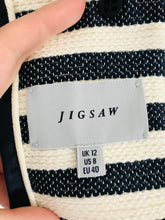 Load image into Gallery viewer, Jigsaw Women’s Stripe Blazer Jacket NWT | UK12 | Navy White