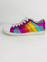 Load image into Gallery viewer, Air & Grace x DLAM Women's Leather Rainbow Trainers | EU39 UK6 | Multicoloured