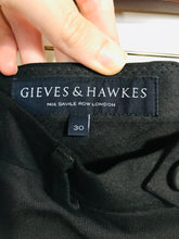 Load image into Gallery viewer, Gieves & Hawkes Men's Wool Smart Trousers | W30 | Black
