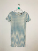 Load image into Gallery viewer, B.Young Women’s Short Sleeve Stripe Jersey Dress | UK8-10 | Blue