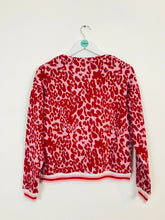 Load image into Gallery viewer, Oliver Bonas Women’s Leopard Print Jumper | UK10 | Red
