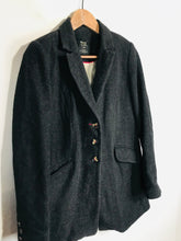 Load image into Gallery viewer, Zara Women's Wool Overcoat Coat | M UK10-12 | Grey