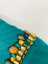 Load image into Gallery viewer, Nocturne Women's Silk Beaded Sheath Dress | UK10 | Green