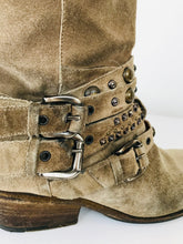 Load image into Gallery viewer, Russell & Bromley Women's Studded Ankle Boots | EU38 UK5 | Brown