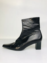Load image into Gallery viewer, Jesus Lopez Women's Leather Heeled Boots | EU37.5 UK4.5 | Black