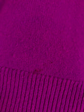 Load image into Gallery viewer, Pure Collection Women’s Cashmere Knit V-Neck Jumper | UK14 | Purple