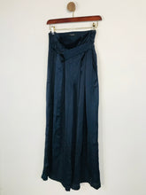 Load image into Gallery viewer, Caara Women's Satin Paper Bag Culottes Trousers | S UK8 | Blue