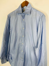 Load image into Gallery viewer, T M Lewin Men's Cotton Button-Up Shirt | 15.5 34 | Blue