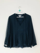 Load image into Gallery viewer, White Label The White Company Women’s Blouse | UK14 | Navy