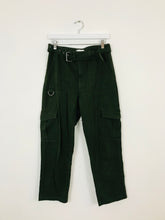 Load image into Gallery viewer, Warehouse Womens High Waisted Utility Jeans Trousers | UK8 | Khaki Green