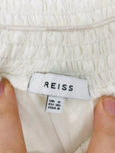 Load image into Gallery viewer, Reiss Women’s Off The Shoulder Long Sleeve Lace Top | UK8 | White