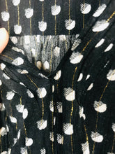 Load image into Gallery viewer, Oasis Women's Polka Dot Blouse | UK10 | Black