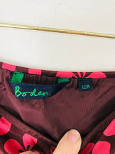 Load image into Gallery viewer, Boden Women’s Silk Floral A-Line Midi Skirt | UK10 | Pink