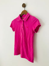 Load image into Gallery viewer, Victoria’s Secret PINK Women’s Distressed Polo Shirt Top | XS | Pink