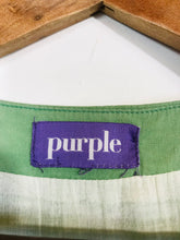 Load image into Gallery viewer, Purple Women's Polka Dot A-Line Dress | M UK12 | Green