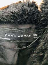 Load image into Gallery viewer, Zara Women’s Faux Fur Teddy Coat | S UK8-10 | Black