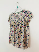 Load image into Gallery viewer, Boden Women’s Floral Pleated Short Sleeve Blouse | UK14 | Multi
